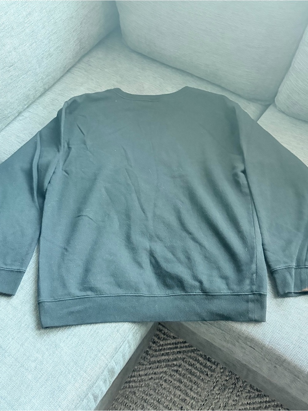 PINK Victoria’s Secret Black Crewneck Sweatshirt Size Small - Picture 5 of 6